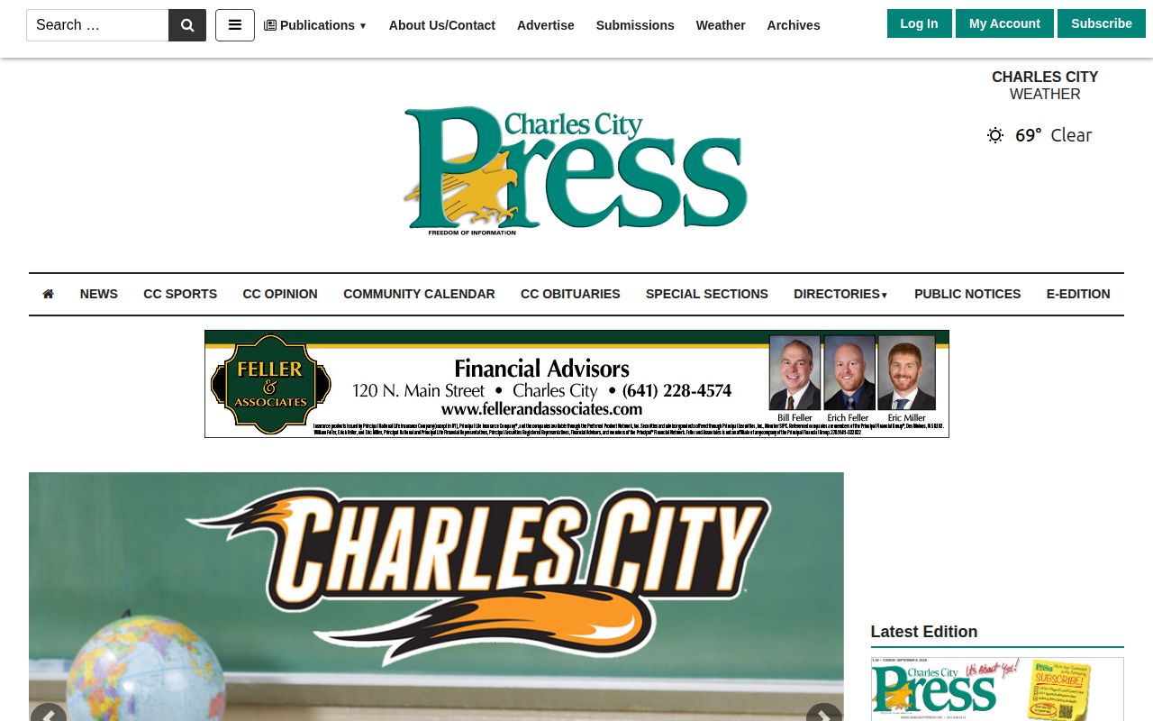 Charles City Press local news site used as a delayed Floyd County arrest coverage cross-check
